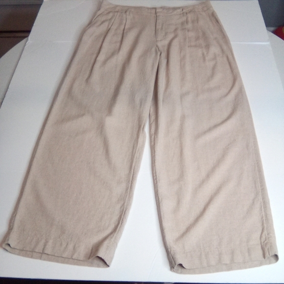 Women's Linen Essential Trouser-A New Day-Tan - Picture 9 of 15